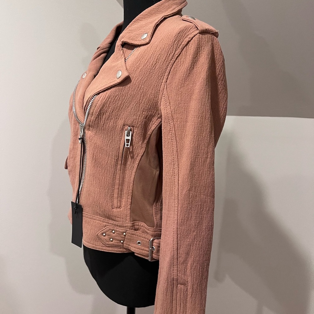 BLANKNYC  Moto cotton textured jacket. Medium NWT 100% Cotton - Picture 3 of 10